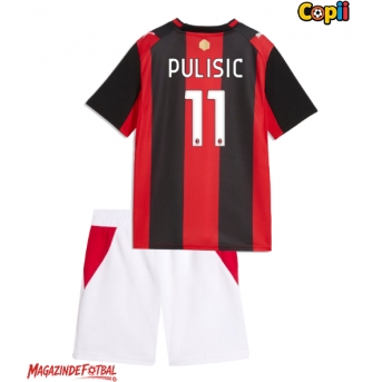 AC Milan Christian Pulisic #11 Echipament de Fotbal Replică 2026-27 Copii Acasa (+ Șorturi)